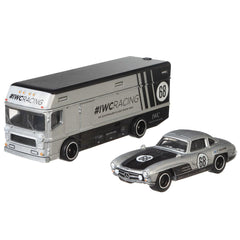 Hot Wheels Mercedes-Benz 300 SL Euro Hauler 1:64 Scale Premium Collector Vehicle