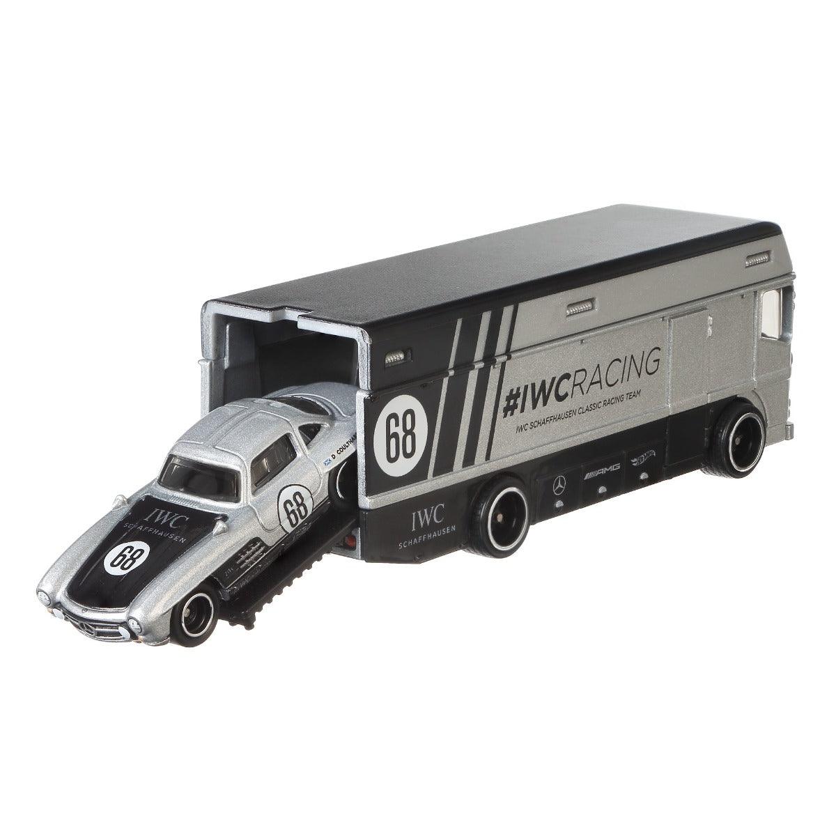 Hot Wheels Mercedes-Benz 300 SL Euro Hauler 1:64 Scale Premium Collector Vehicle