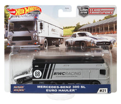 Hot Wheels Mercedes-Benz 300 SL Euro Hauler 1:64 Scale Premium Collector Vehicle
