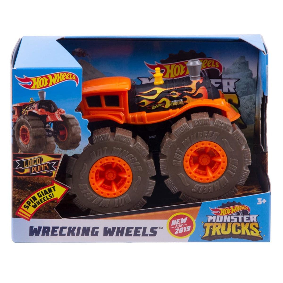 Hot Wheels Monster Trucks 1: 43 Wrecking Wheels - Loco Punk