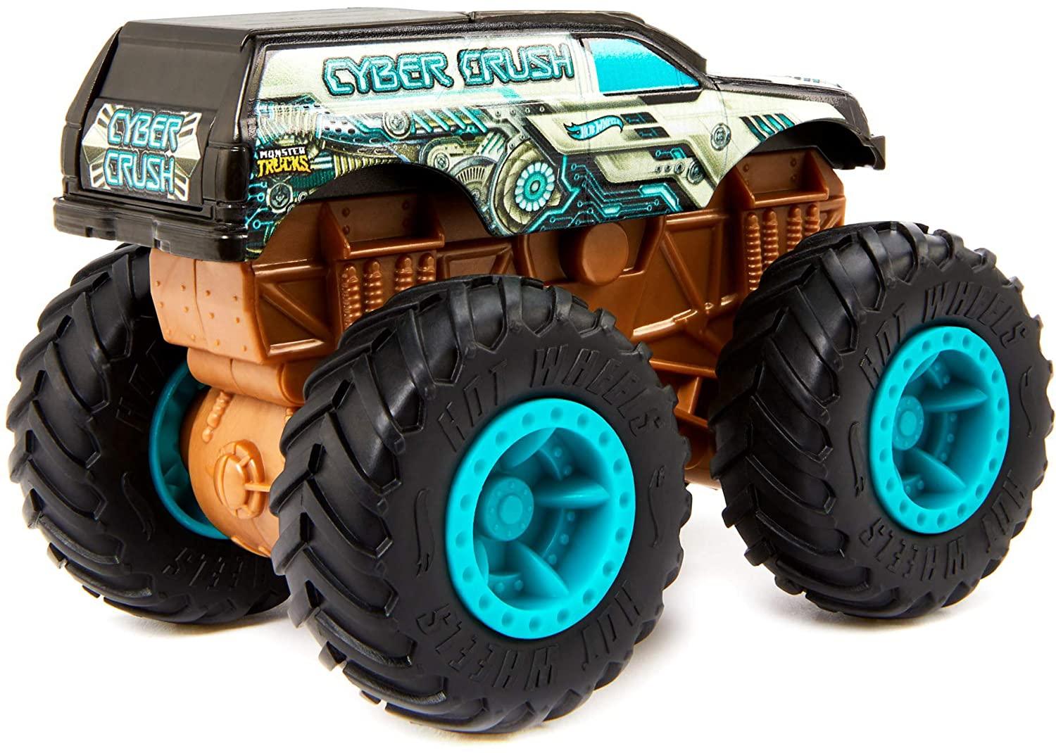 Hot Wheels Monster Trucks Bash Ups 1: 43 Scale - Cyber Crush
