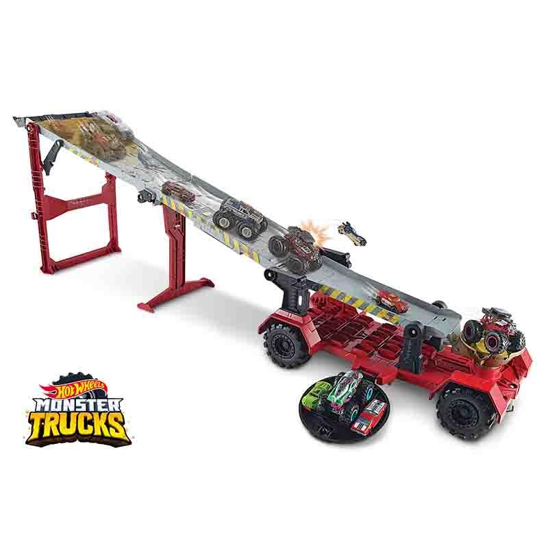 Hot Wheels Monster Trucks Downhill Race & Go Play Set