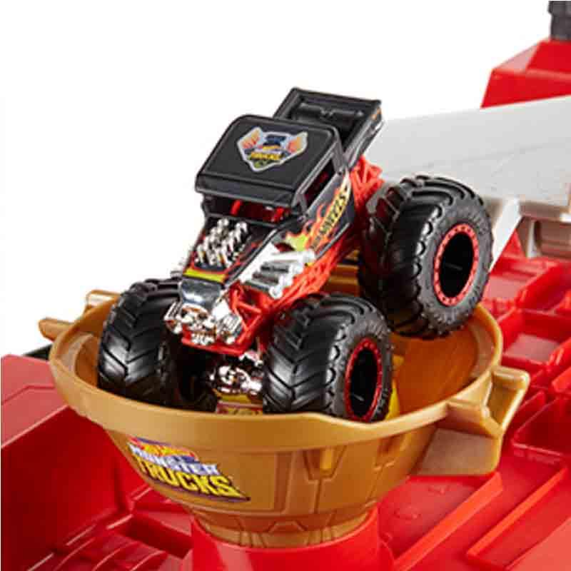 Hot Wheels Monster Trucks Downhill Race & Go Play Set