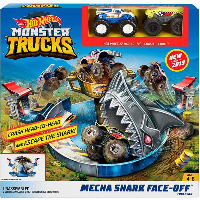 Hot Wheels Monster Trucks Mecha Shark Face-Off