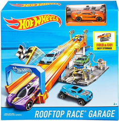 Hot Wheels Rooftop Race Garage Play Set