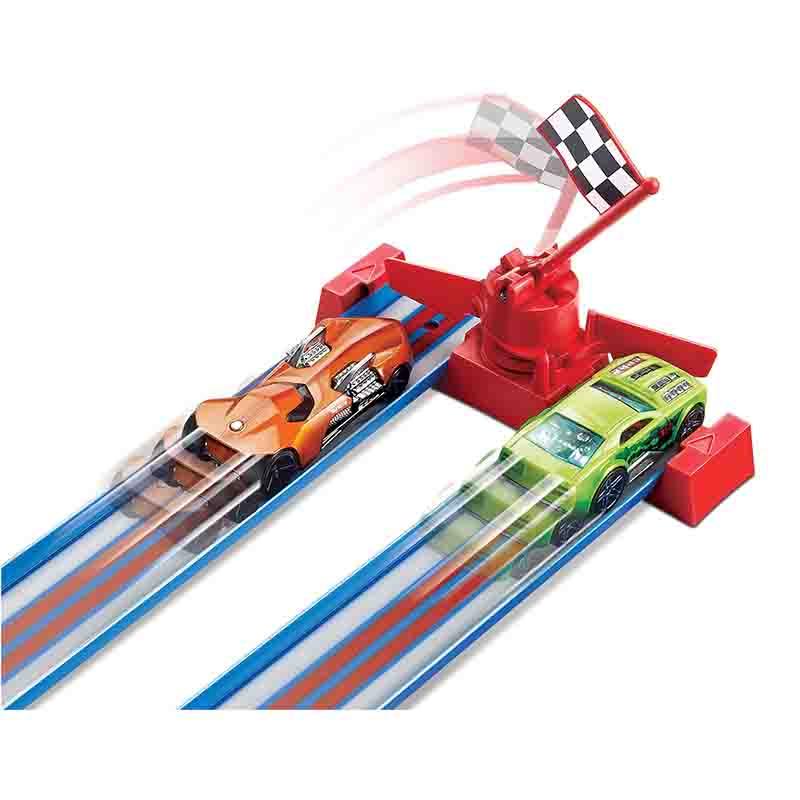 Hot Wheels Throwback Thrill Drivers Corkscrew Track Set