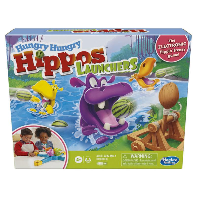 Hungry Hungry Hippos Launchers Game for Kids Ages 4 and Up, Electronic Pre-School Game For 2-4 Players