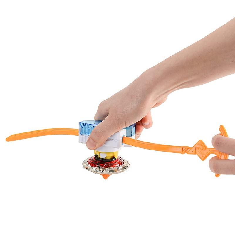 Infinity Nado Fiery Blade Spinning Top with Launcher, 6 Pieces