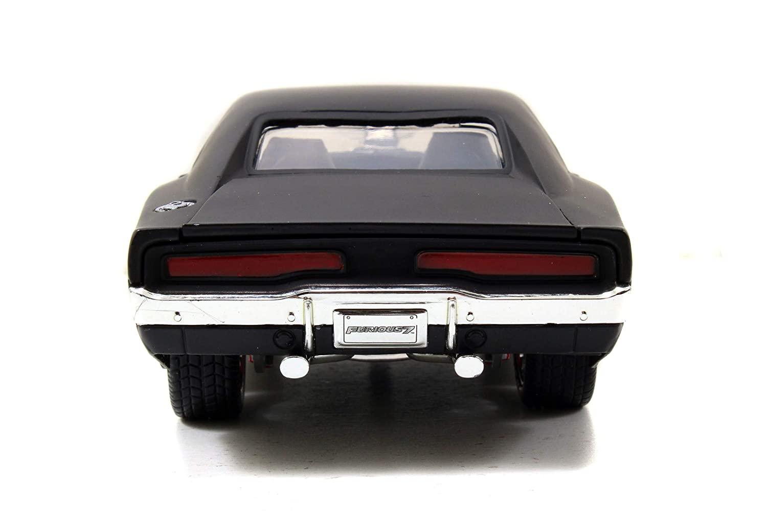 Jada Fast & Furious 1:24 Matte Black 1970 Dodge Charger (Street) Diecast Car