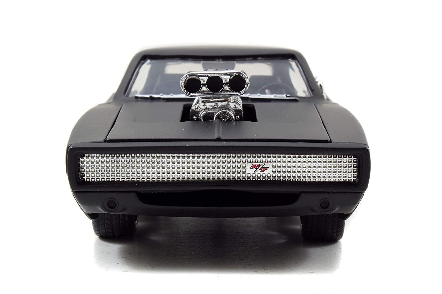 Jada Fast & Furious 1:24 Matte Black 1970 Dodge Charger (Street) Diecast Car
