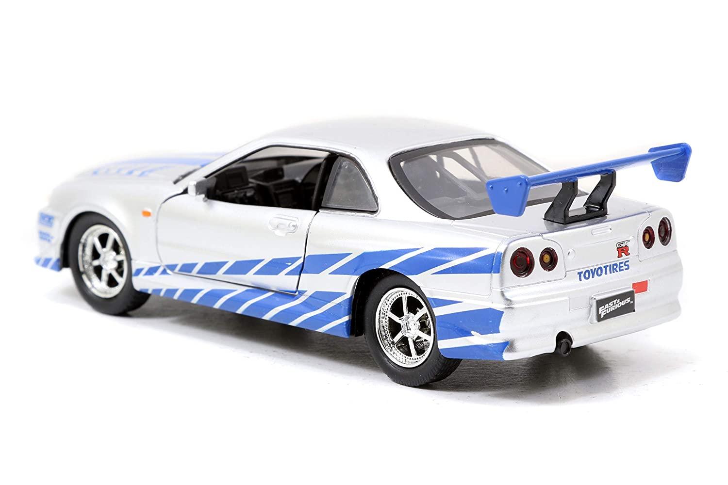 Jada Fast & Furious Brian's Nissan Skyline GT-R BNR34 Diecast Model Car 1/32 Scale