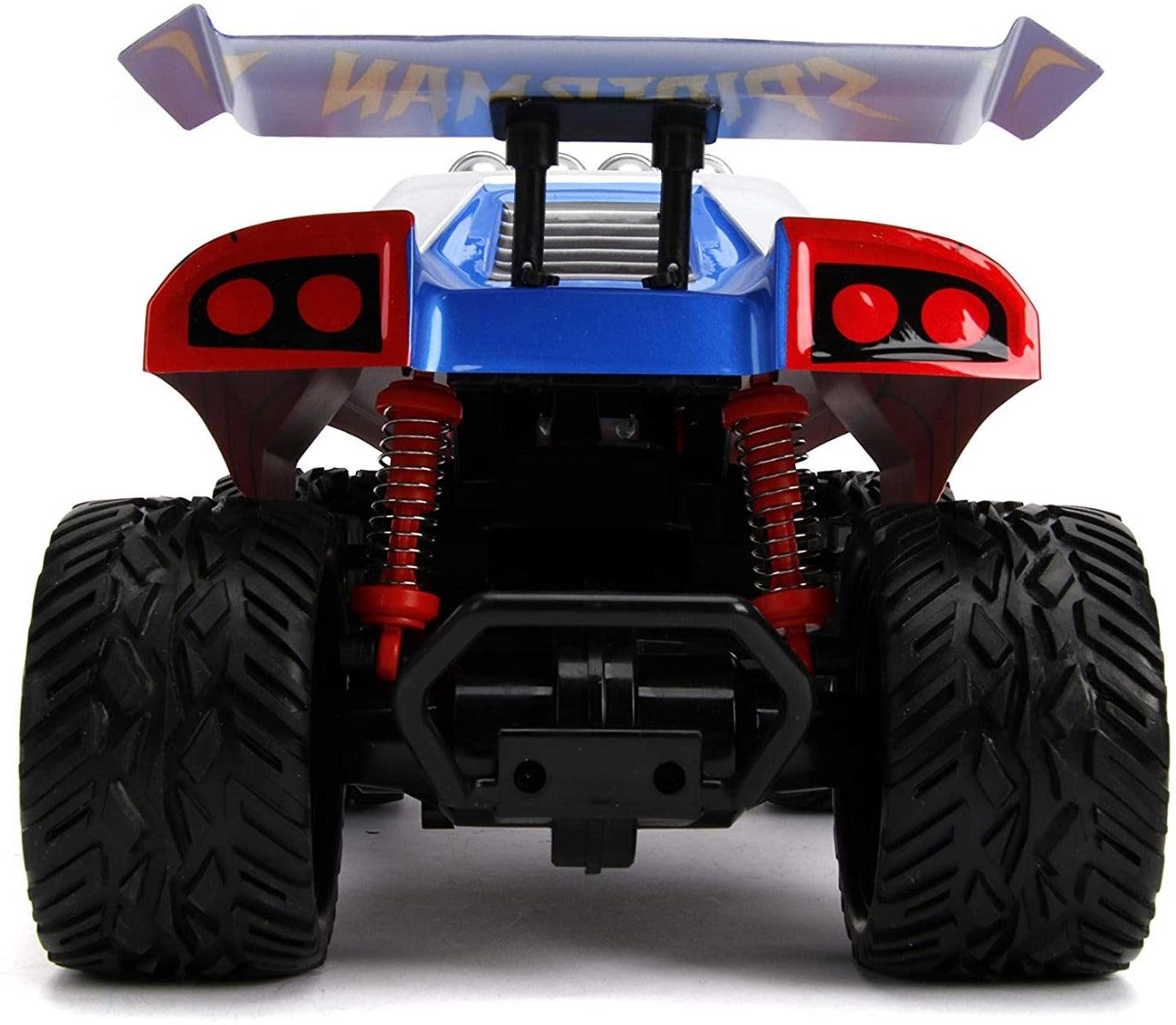 Spiderman car with remote clearance control