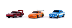 Jada NV-3 Fast & Furious - 3 Pack Diecast Cars - Toyota Supra, Dodge Charger Daytona and Ford Escort Car
