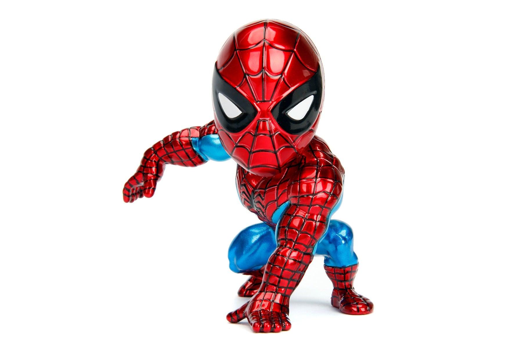 Jada Toys Diecast Metal Marvel Classic Spiderman 4 inch Action Figure