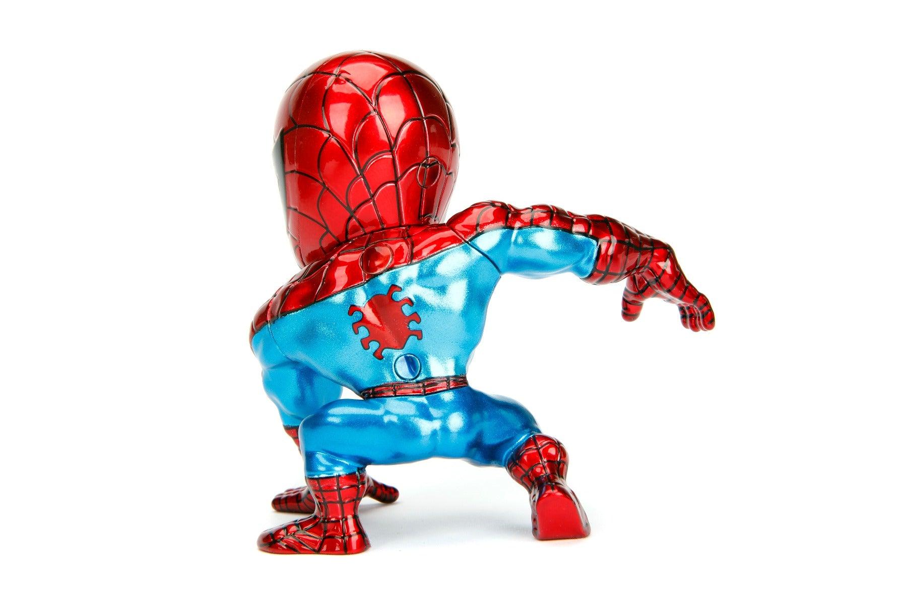 Jada Toys Diecast Metal Marvel Classic Spiderman 4 inch Action Figure