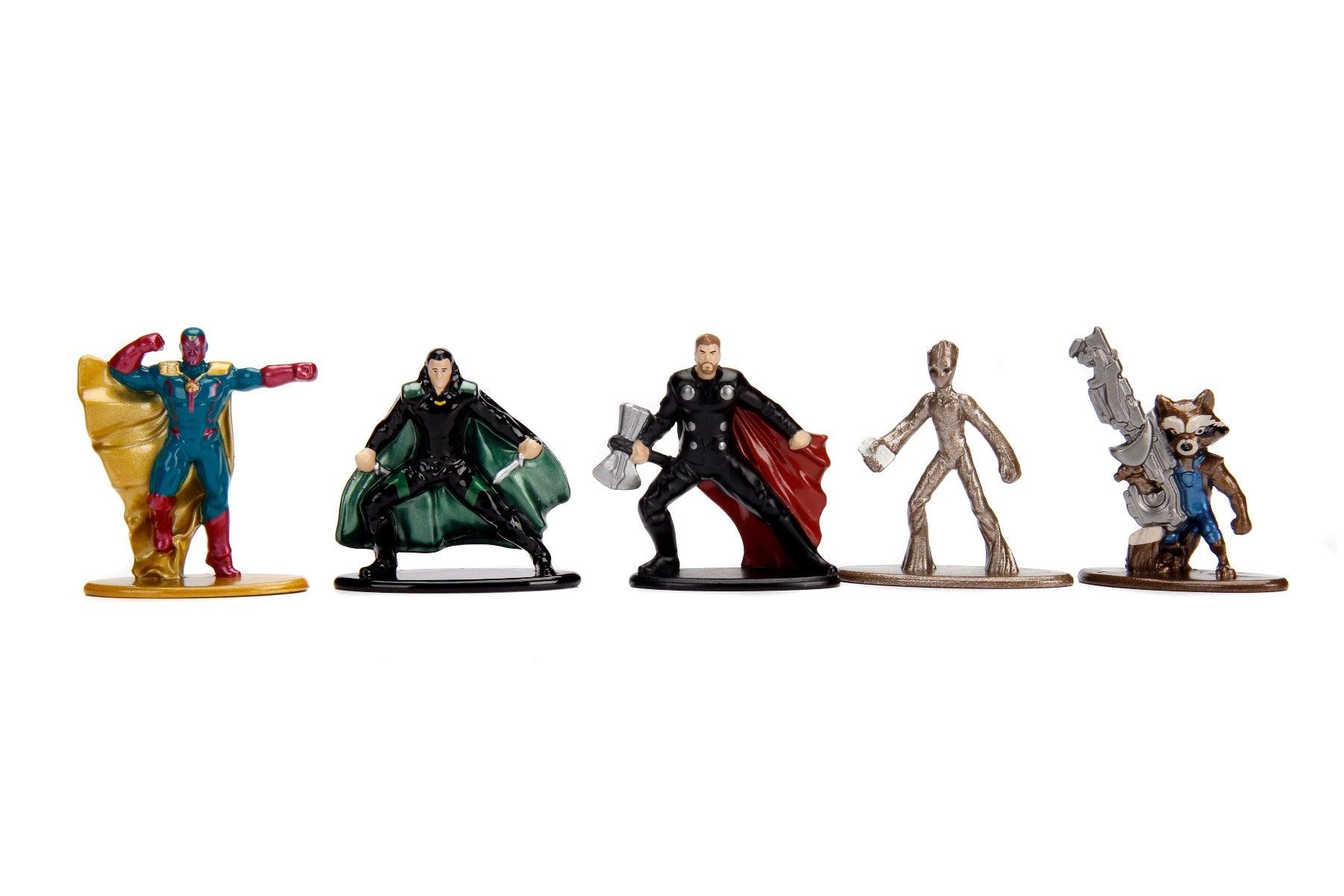 Jada Toys Diecast Nano Metalfigs Marvel Infinity Wars Action Figure - 1.65 inch (Pack of 5)