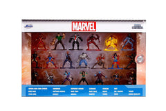 Jada Toys Diecast Nano Metalfigs Marvel Superhero Characters - Spiderman Ironman and Many More - 1.65 inchfigure (Pack of 20)
