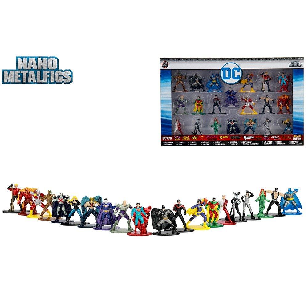 Jada Toys Nano Metalfigs DC Miniature Diecast Figures, 20 Pack, Figures & Styles May Vary