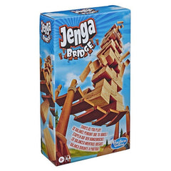 Jenga Bridge Wooden Block Stacking Tumbling Tower Game for Kids Ages 8 and Up, 1 or More Players