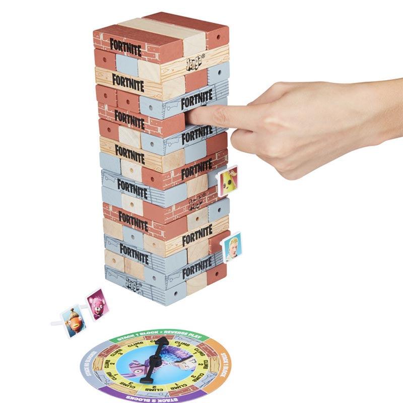 Jenga: Fortnite Edition Game, Wooden Block Stacking Tower Game for Fortnite Fans, Ages 8 and Up