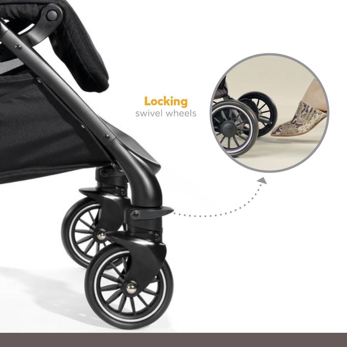 Joie Tourist in Baby Pram with Height Adjustable Seat Rain Cover Baby Stroller for Ages 0-3 Years