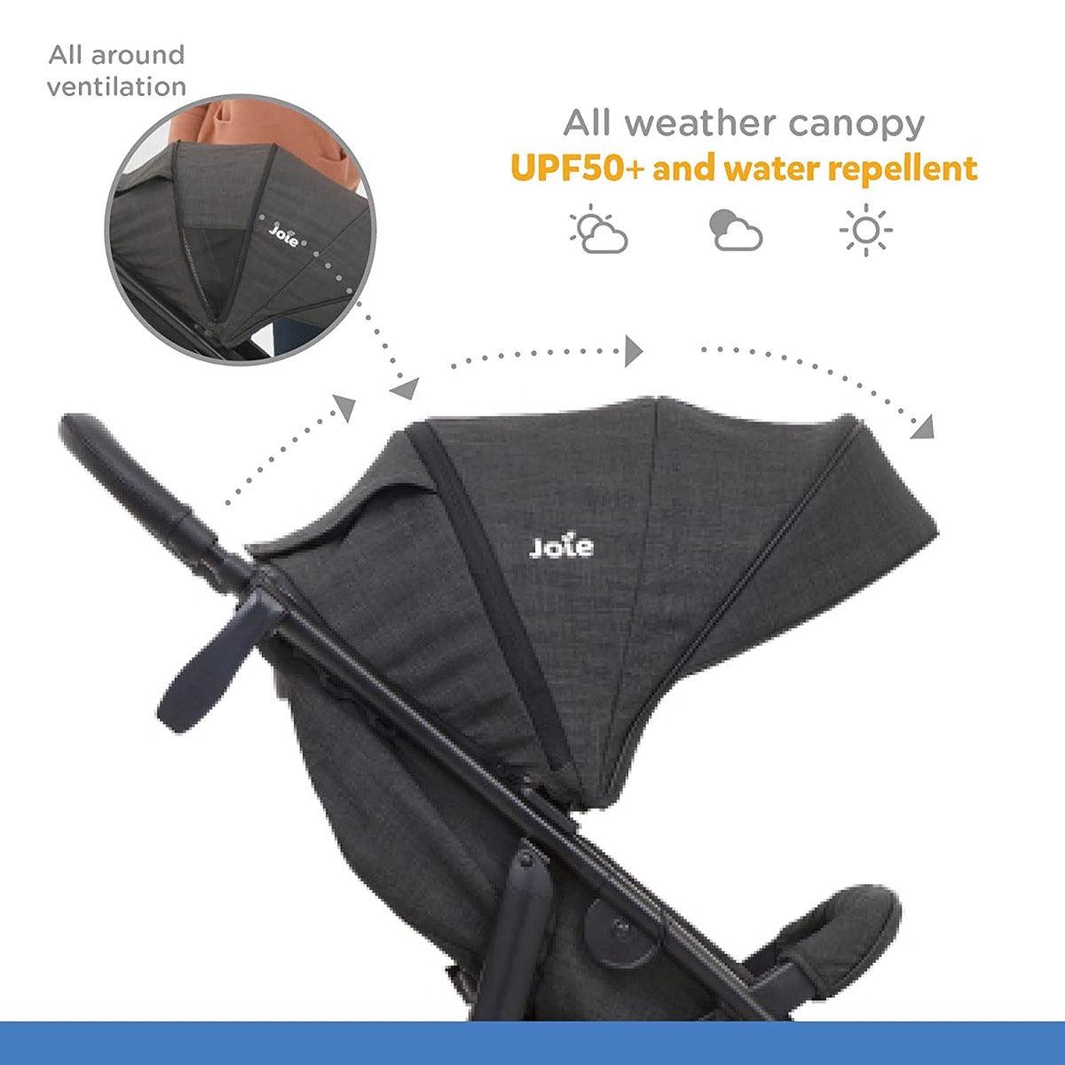 Joie Mytrax Flex Pavement Baby Pram - Baby Stroller for Ages 0-4 Years