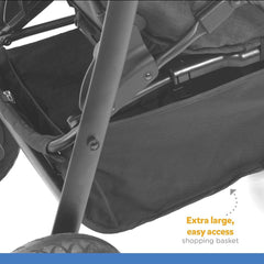 Joie Mytrax Flex Pavement Baby Pram - Baby Stroller for Ages 0-4 Years