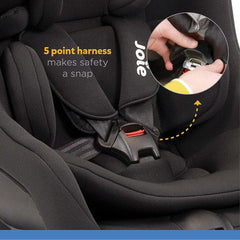 Joie Steadi Car Seat Coal - Faces Rearward Car Seat For Ages 0-4 Years