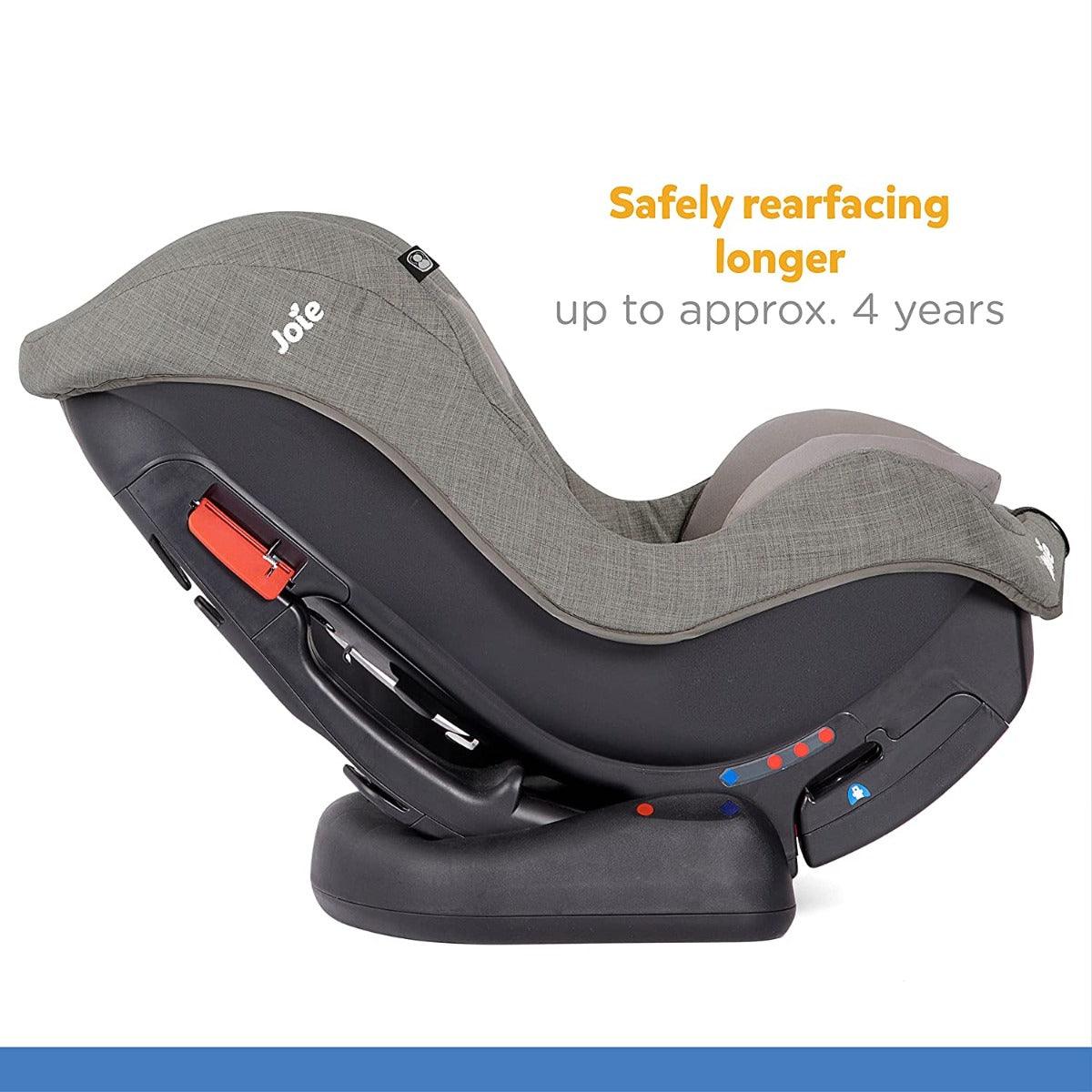 Joie Tilt Car Seat Foggy Grey - Front & Rear Faces Rearward Car Seat For Ages 0-4 Years