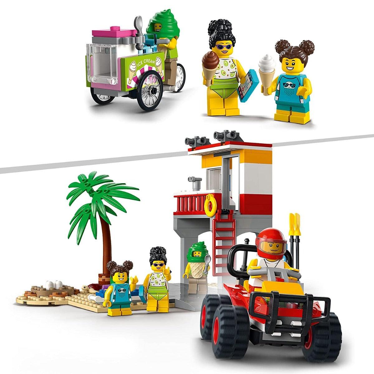 LEGO City Beach Lifeguard Station Building Kit for Ages 5+