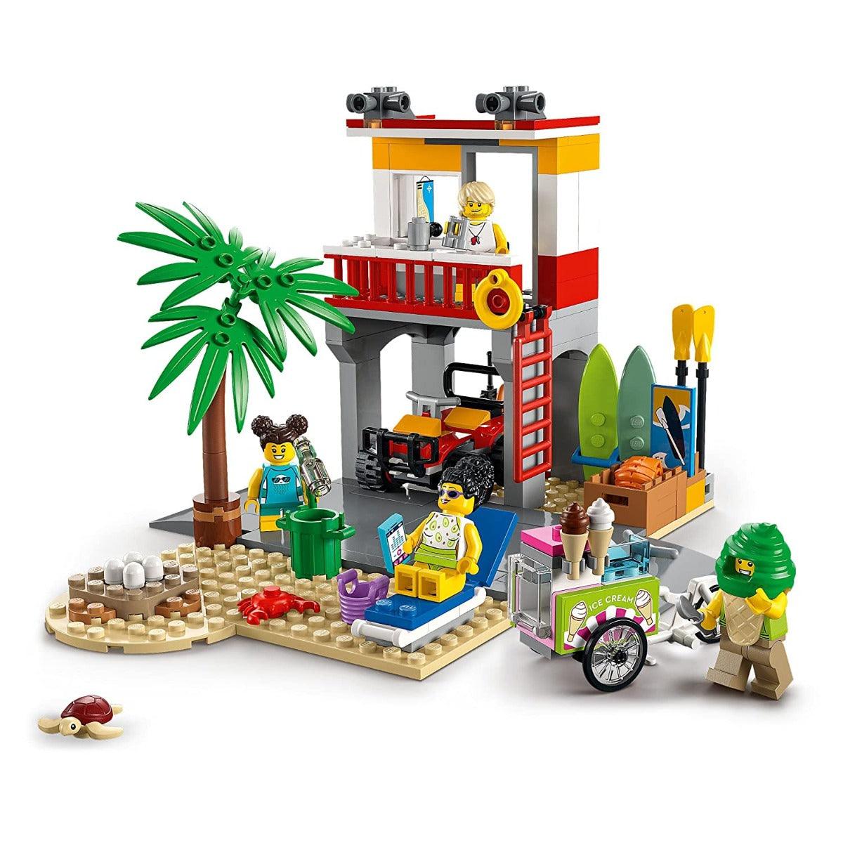 LEGO City Beach Lifeguard Station Building Kit for Ages 5+