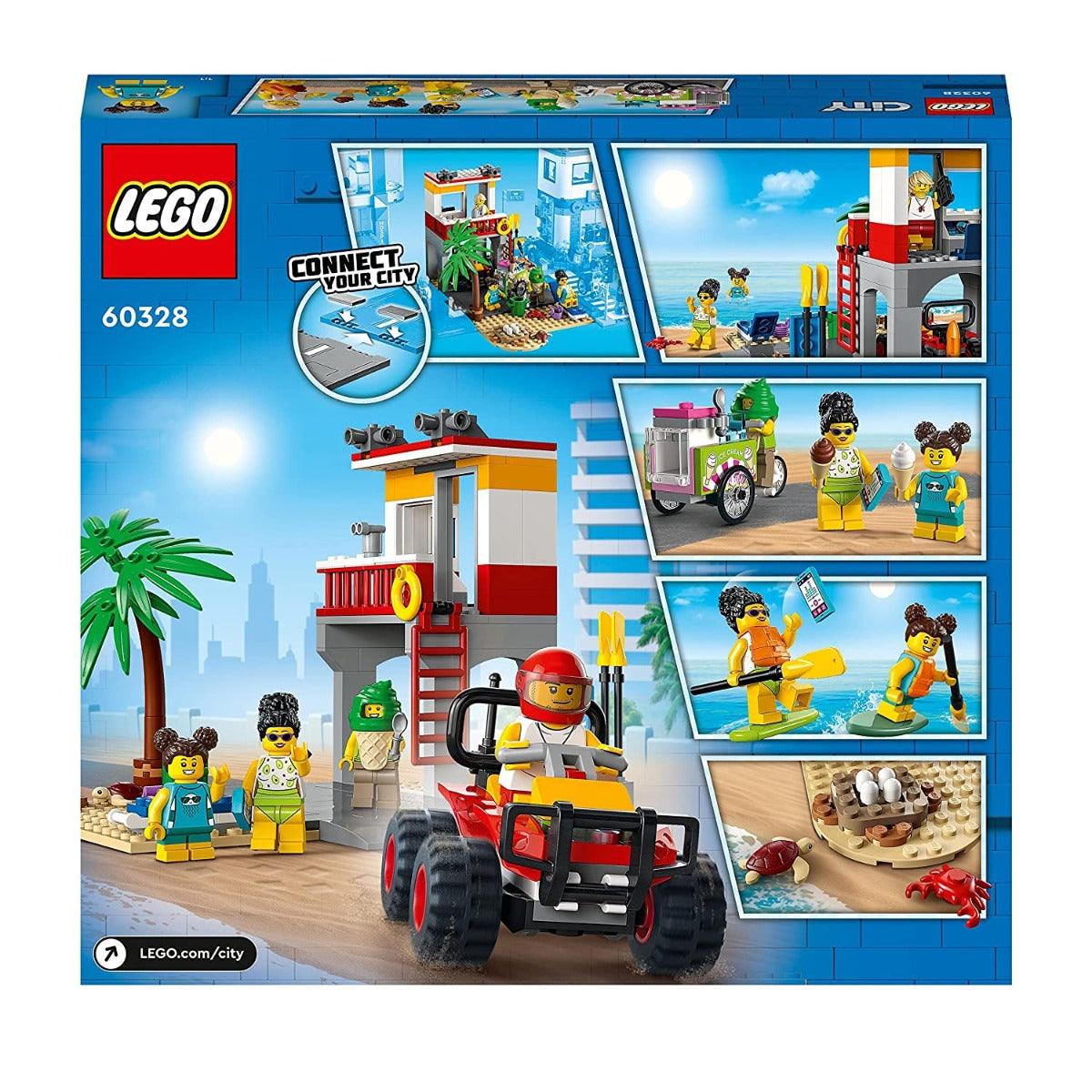 LEGO City Beach Lifeguard Station Building Kit for Ages 5+