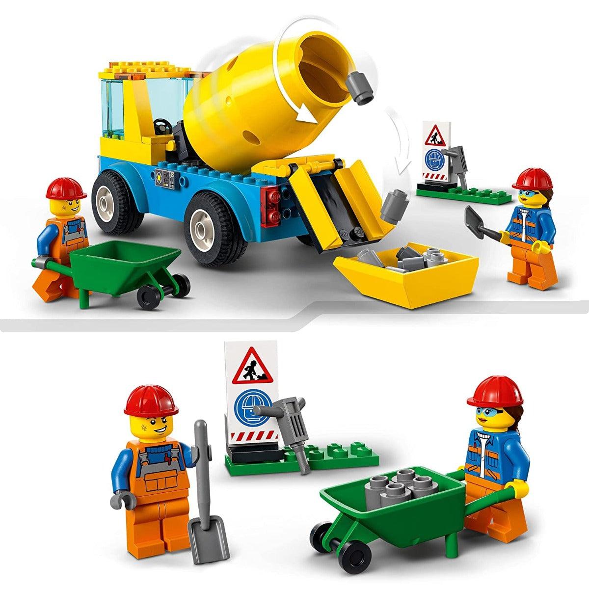 LEGO City Cement Mixer Truck Building Kit for Ages 4+