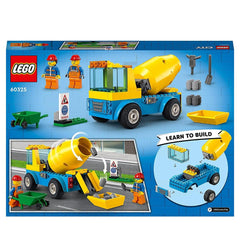 LEGO City Cement Mixer Truck Building Kit for Ages 4+