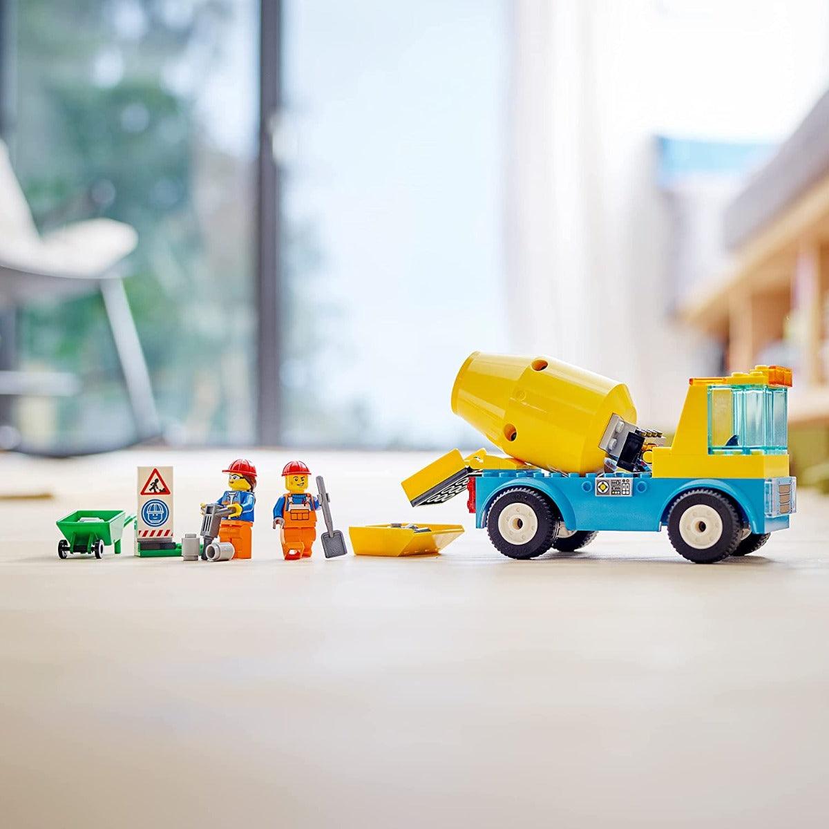 LEGO City Cement Mixer Truck Building Kit for Ages 4+