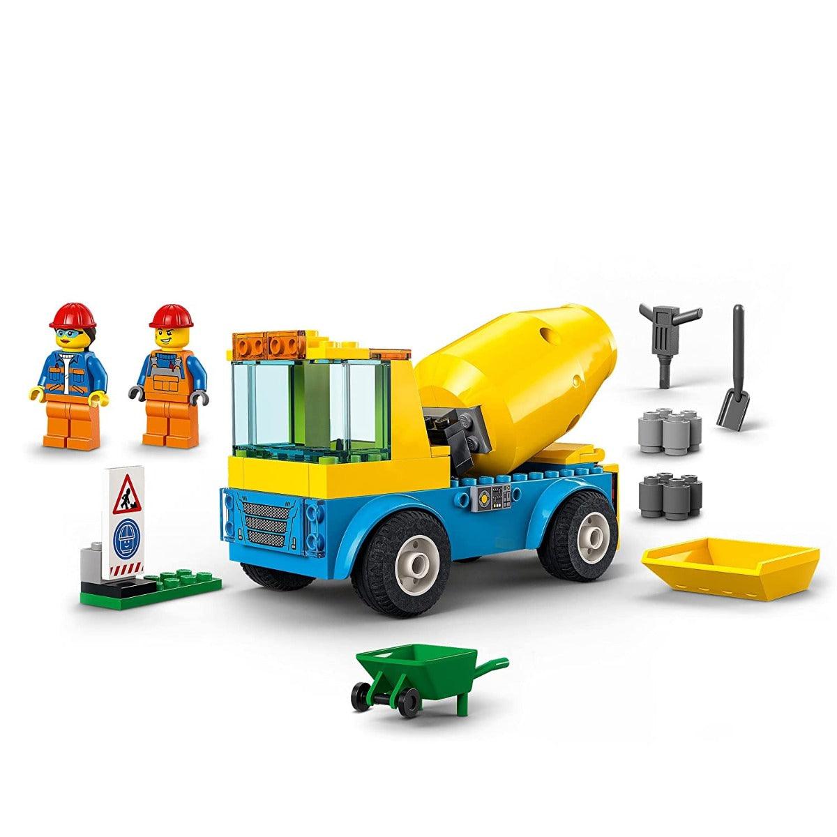 LEGO City Cement Mixer Truck Building Kit for Ages 4+