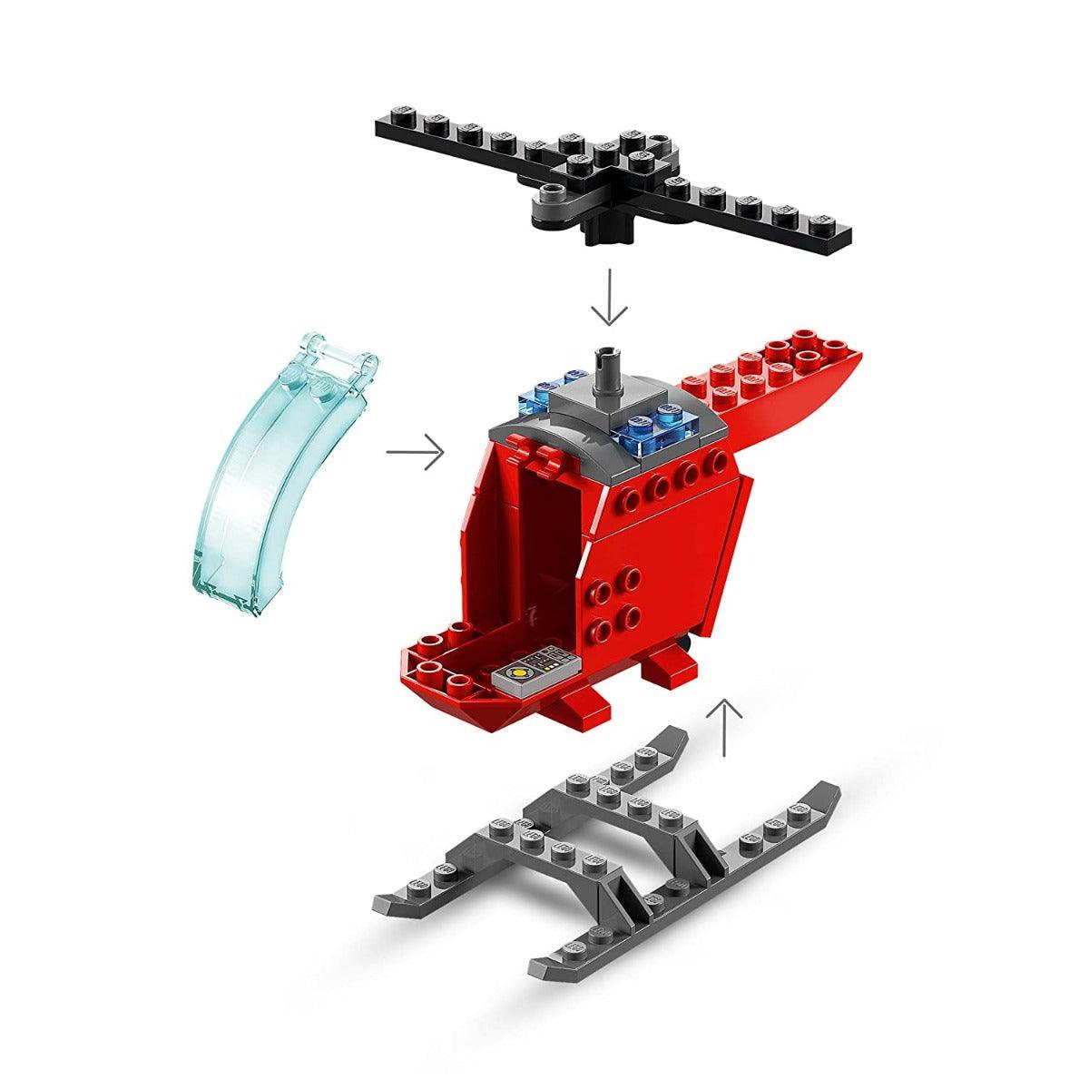 LEGO City Fire Helicopter Building Kit for Ages 4+