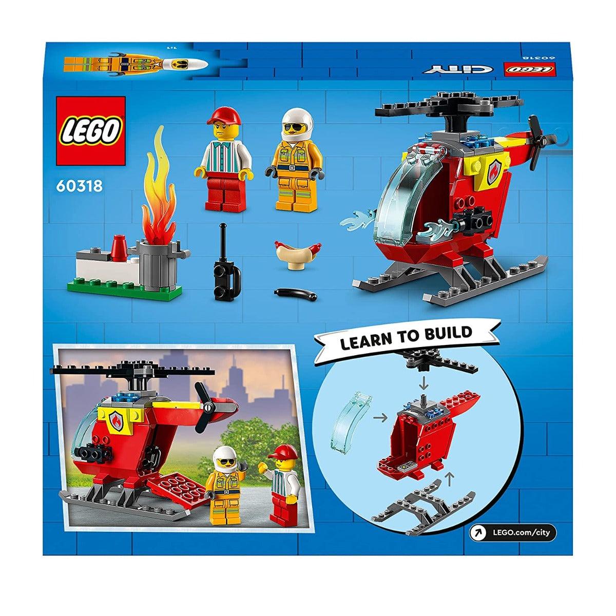 LEGO City Fire Helicopter Building Kit for Ages 4+