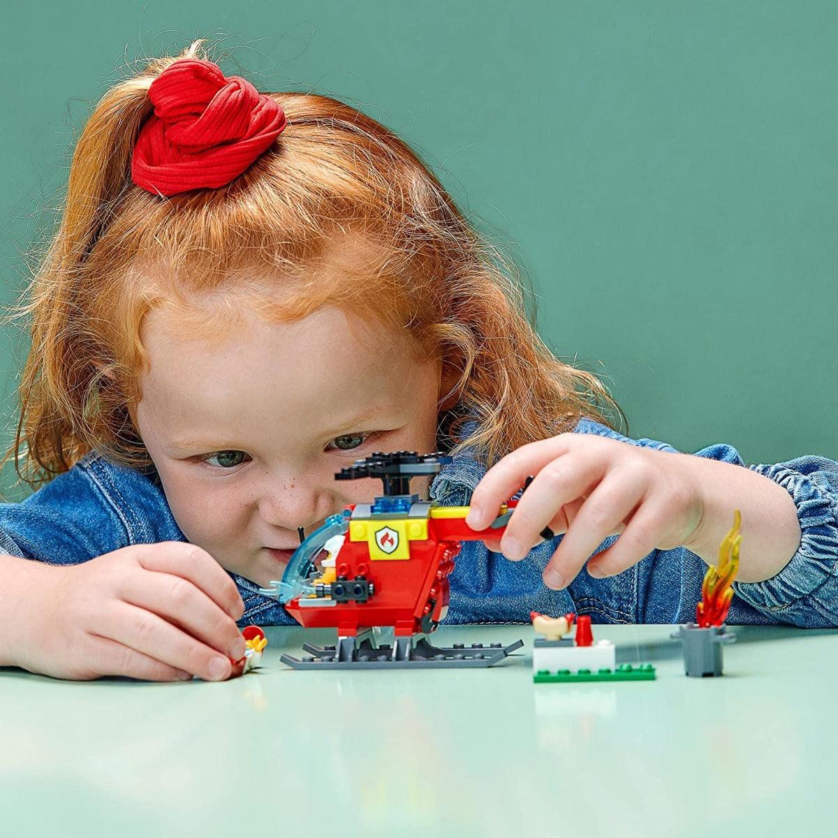 LEGO City Fire Helicopter Building Kit for Ages 4+