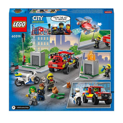 LEGO City Fire Rescue & Police Chase Building Kit for Ages 5+
