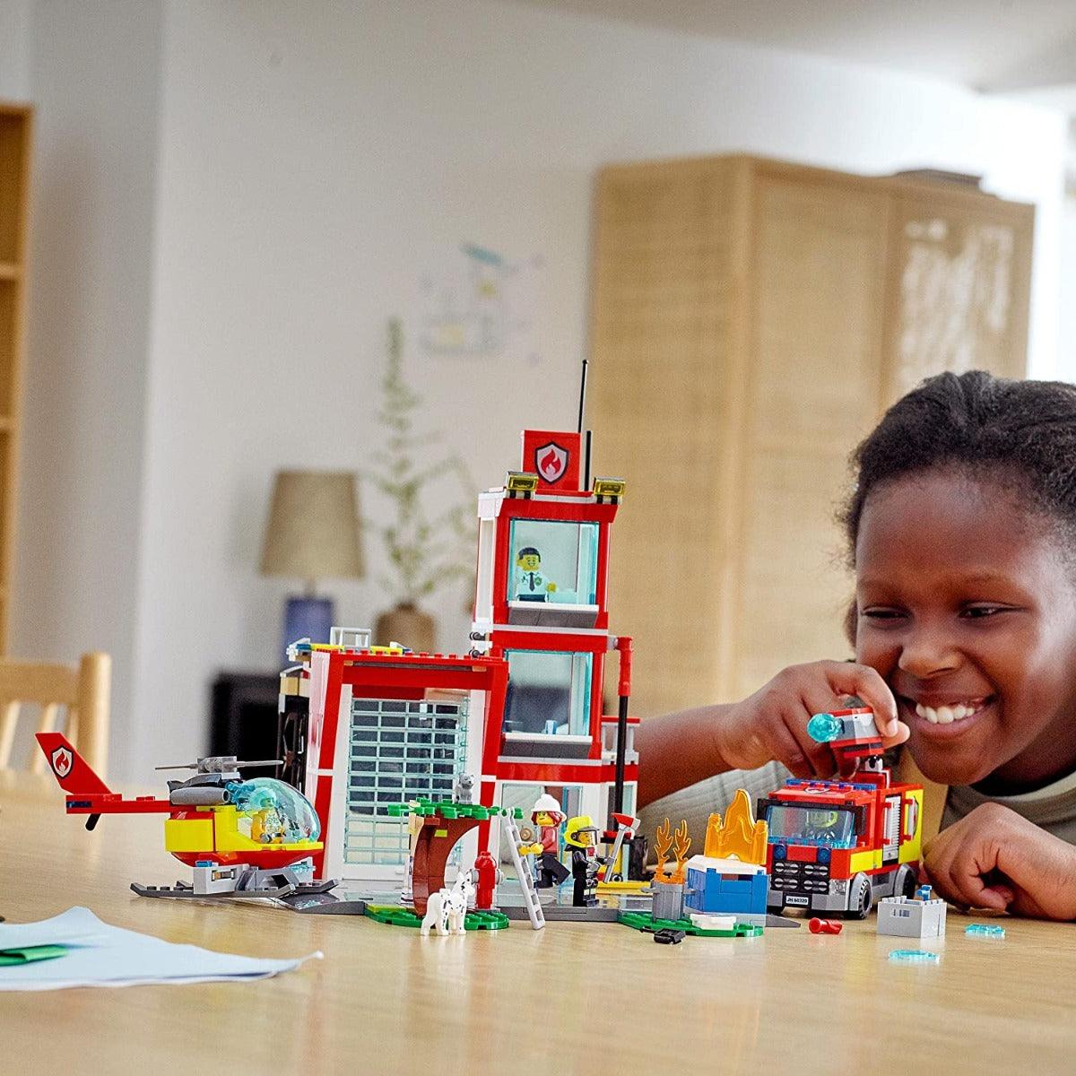 LEGO City Fire Station Building Kit for Ages 6+