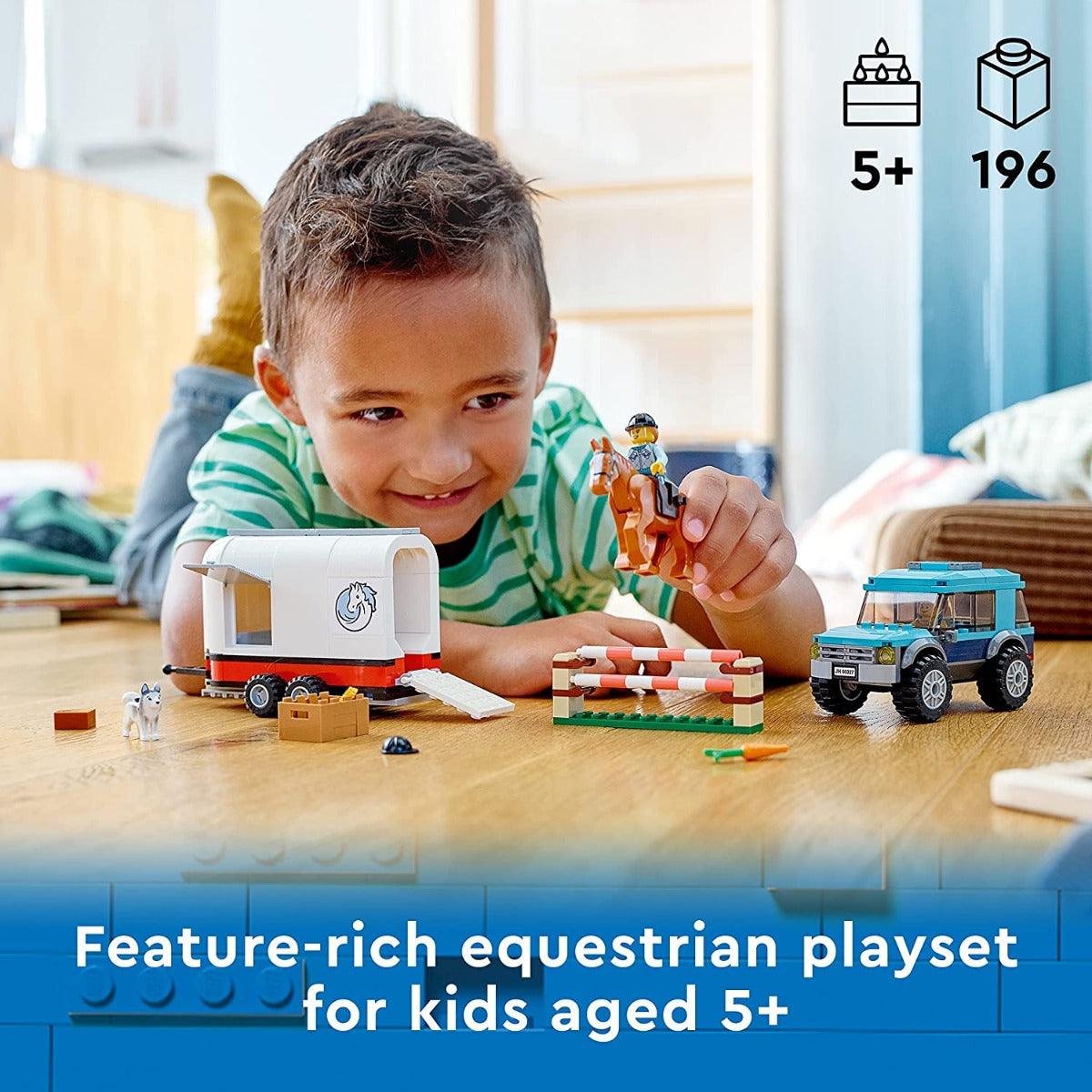 LEGO City Horse Transporter Building Kit for Ages 5+