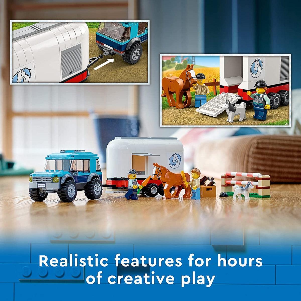 LEGO City Horse Transporter Building Kit for Ages 5+
