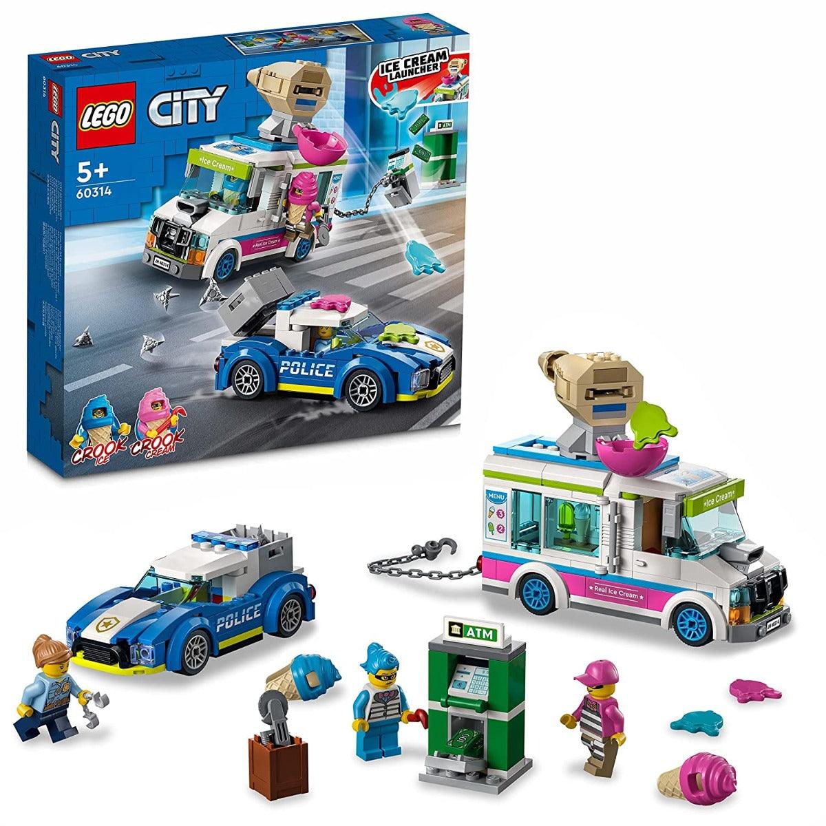 LEGO City Ice Cream Van Police Chase Building Kit for Ages 5+