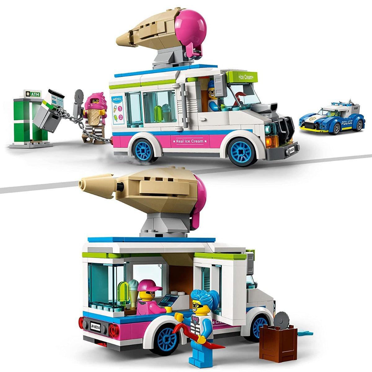 LEGO City Ice Cream Van Police Chase Building Kit for Ages 5+
