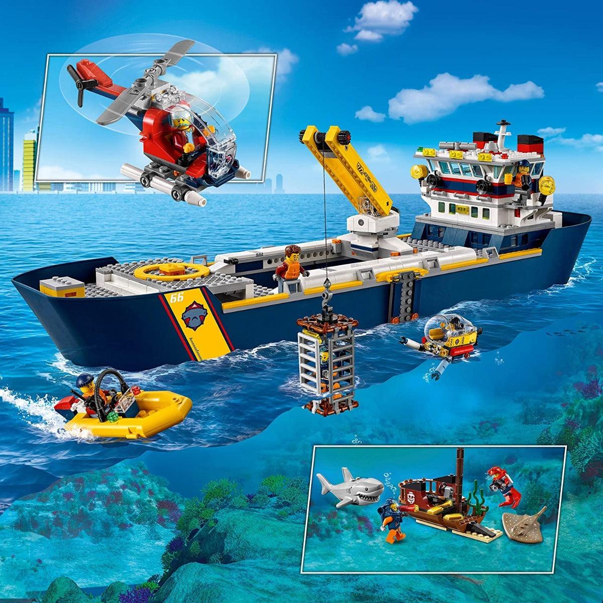 LEGO City Ocean Exploration Ship Building Set