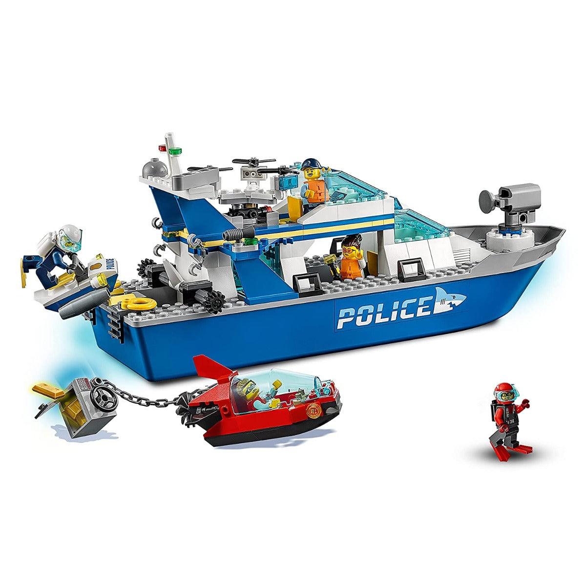 LEGO City Police Patrol Boat Building Kit for Ages 5+