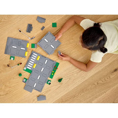 LEGO City Road Plates with Traffic Lights and Glow Building Kit for Ages 5+