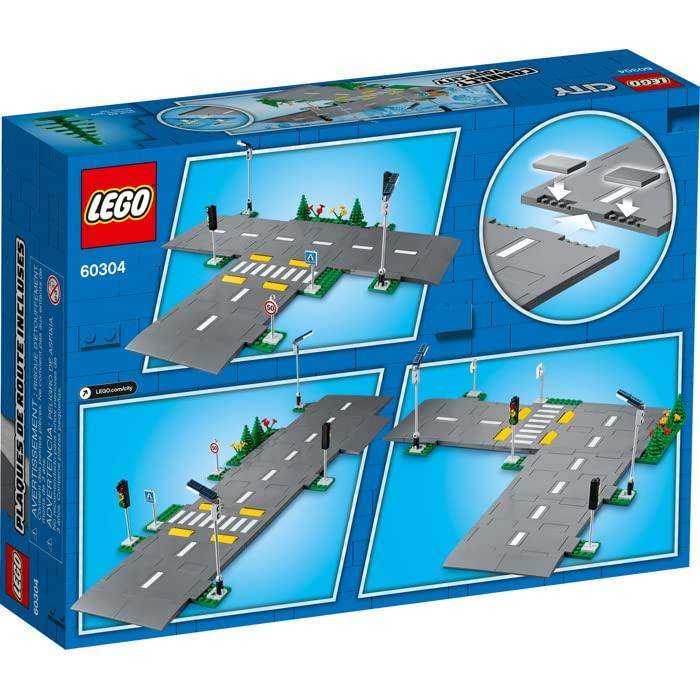 LEGO City Road Plates with Traffic Lights and Glow Building Kit for Ages 5+