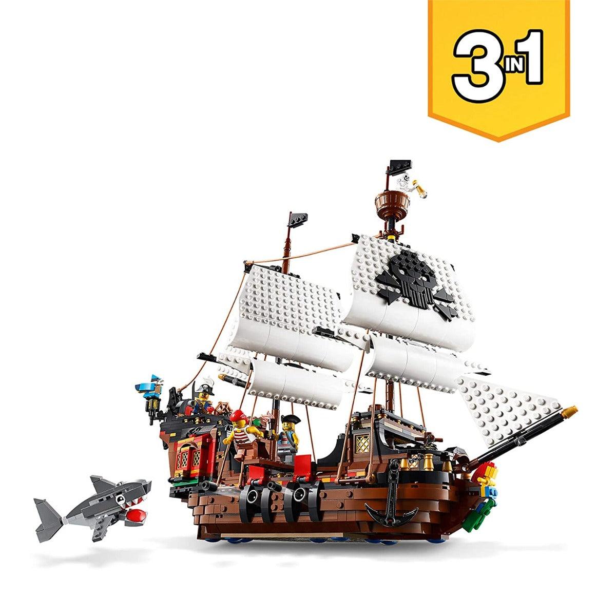 LEGO Creator 3-in-1 Pirate Ship Building Set